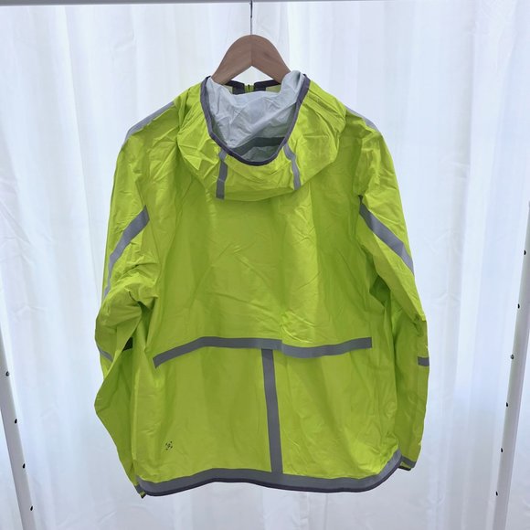 Lululemon X Robert Geller 'Take The Moment' Neon Yellow Nylon Reflective Jacket - Picture 2 of 9